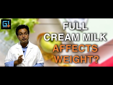 Does taking full cream milk affect my weight?