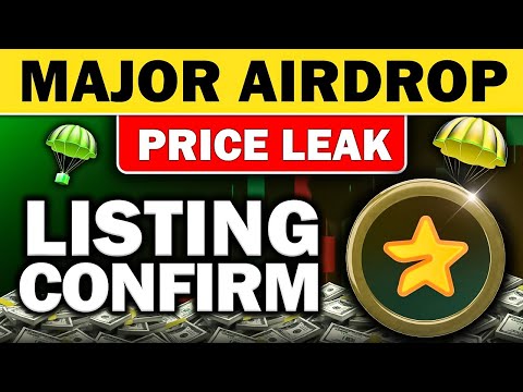 Major Airdrop Listing Date Confirm date 🗓️ | Major Airdrop Price Leaked 📌