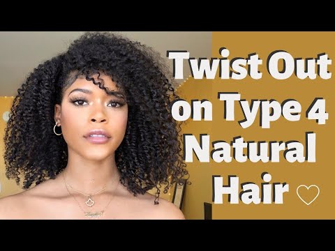 Twist Out on Type 4 Natural Hair