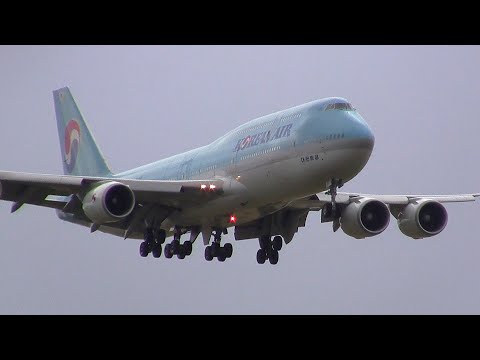 Korean Air ► Boeing 747-8 ► Landing ✈ Auckland Airport