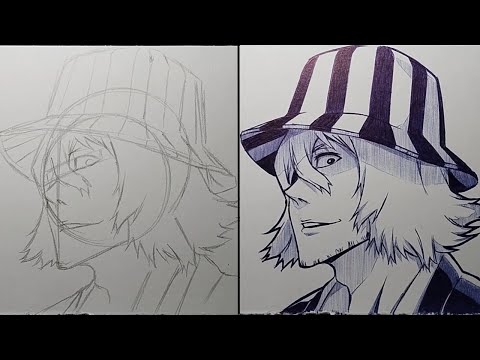 How To Draw Kisuke Urahara Step By Step - [Bleac : Thousand Year Blood War]