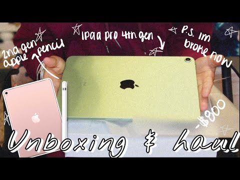 IPad Air 4th gen 2020 Unboxing & Haul! #unboxing #appleproducts #IPad