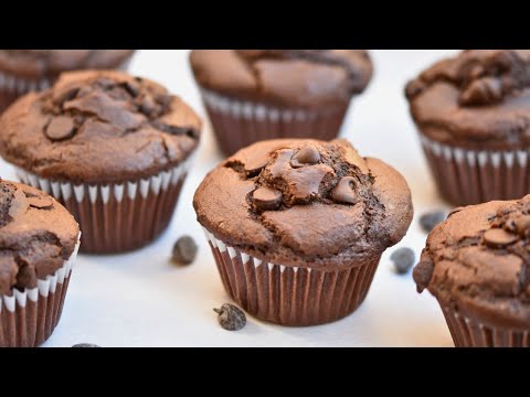 Super Moist Double Chocolate Muffins | Best Recipe