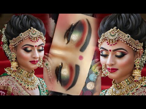 Step -by - Step Bridal Eye Makeup Tutorial for Beginners | Bridal Makeup | Bridal Makeup Tutorial |