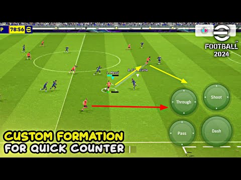 I Made a Deadly Formation For Quick Counter in eFootball 2024 Mobile