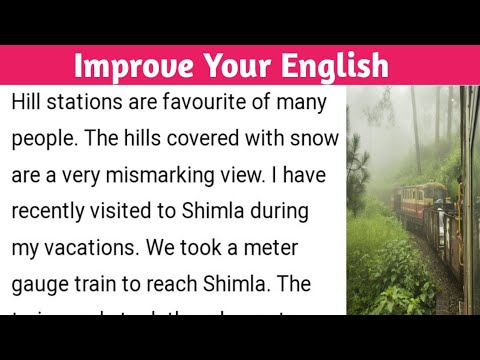 My Favourite Place|| A visit To Hill Station|| इंग्लिश पढ़ना सीखें। English to Hindi Translation 👍👍