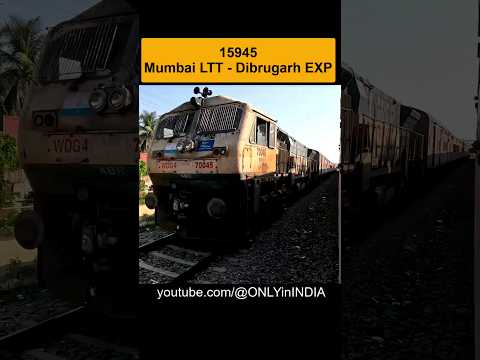 15945/Mumbai LTT - Dibrugarh Express Crossing with 15903/Dibrugarh -Chandigarh Express #shorts