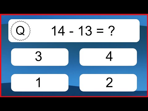 20 Subtraction Quiz Exercises for Kids: Numbers Up to 20