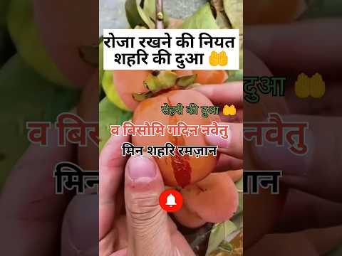 roze ki niyat badhne ki dua 🤲✅ सेहरी की दुआ 🤲#allah 🧕#ramjan  #islamic #shortvideo #trend #ytshorts