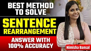 Sentence Rearrangement | Parajumbles | Learn best method to solve | Bank & SSC Exams| Nimisha Bansal