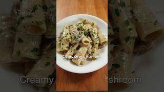 Creamy Onion & Mushroom Pasta #food