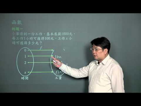 基礎數學-08函數的基本觀念