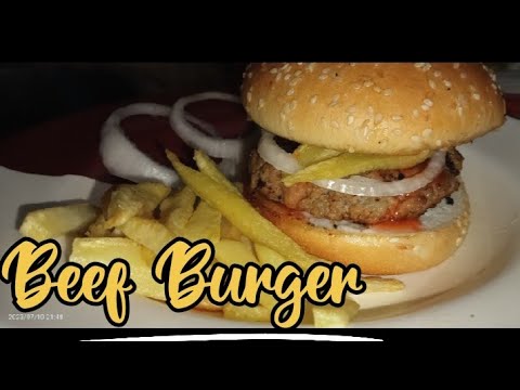 The best homemade burger 🍔 Beef patty burger recipe | soft and juicy at home