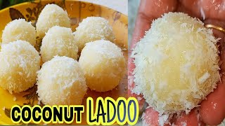 Coconut ladoo recipe/coconut laddu/3ingredient coconut ladoo/ladoo recipe malayalam#shorts