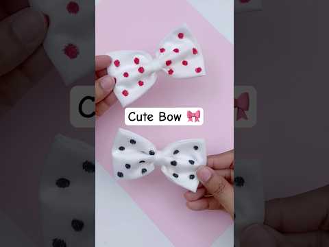 Simple and Easy Bow in 1 minute without sewing from scratch #shorts #bow #handmade  #howtomake