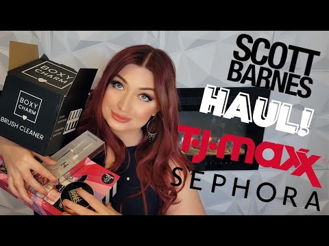 ICONIC HAUL TJ Maxx Makeup Scott Barnes Sephora Pat McGrath Boxycharm Jeffree Star Hourglass