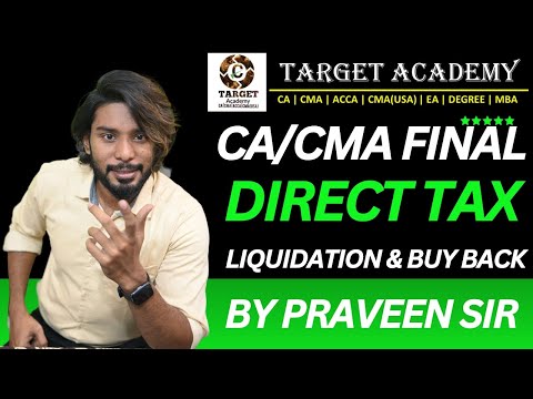 CA/CMA FINAL||DT||CH5||LIQUIDATION AND BUY BACK|| FAST TRACK||#cma #cafinaldt #cafinalclasses #exam