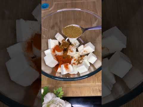 Protein rich Quick evening snack Roasted Masala Paneer👌