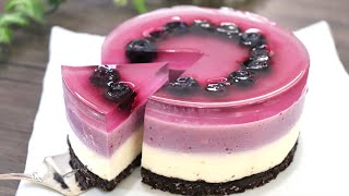 まるごとブルーベリーチーズケーキの作り方 How to make blueberry cheesecake