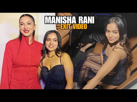 Manisha Rani And Gauahar Khan Left After Ravi Dubey's Birthday Party