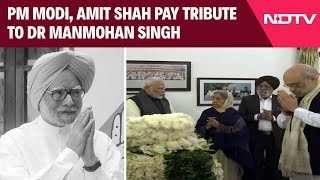 Manmohan Singh Death News | PM Narendra Modi And Amit Shah Pay Tribute To Dr Manmohan Singh