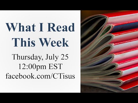 Facebook Live: What I Read This Week