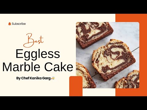 "Soft & Moist Eggless Marble Cake: Easy Recipe with Perfect Chocolate Layers!"