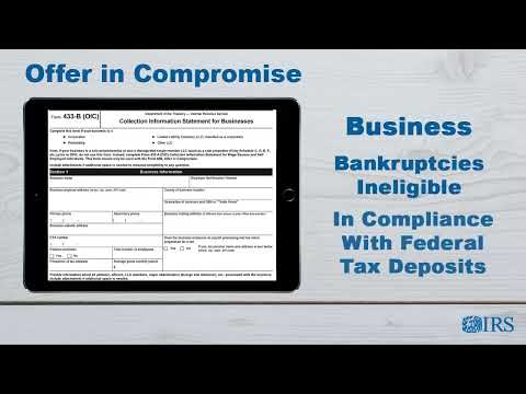 How to Complete Form 433-B (OIC) Business -- Bankruptcies, Compliance with Federal Tax Deposits