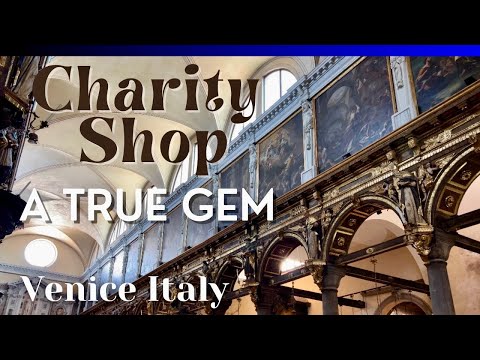 ⛪️Thrifting Vintage at a Charity Shop❕Hidden Gem in Venice Italy▫️4K