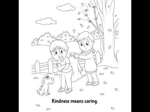 Perfect for WORLD KINDNESS DAY! Kindness Coloring Pages for Kids from Belle Green!