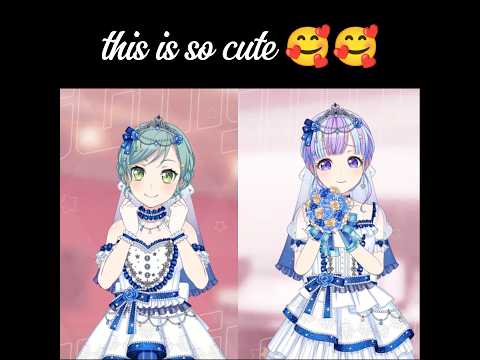 Hina and PAREO wedding outfits are so cute💙🤍🩵 #bangdream #bangdreamgirlsbandparty #hina #pareo