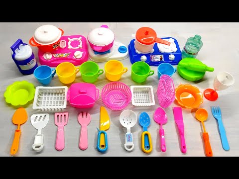 Diy unboxing amazing kitchen set ! Mini Kitchen set ! #vpafamily @mini clay