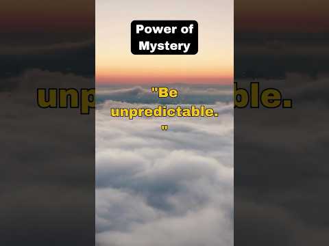 The Power of Being Mysterious #48lawsofpower  #facts #powermoves