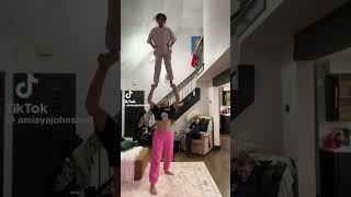 this is adorable #trend #cute #siblings #cheer #stunt #real #fypviral #tiktok #youtubeshorts