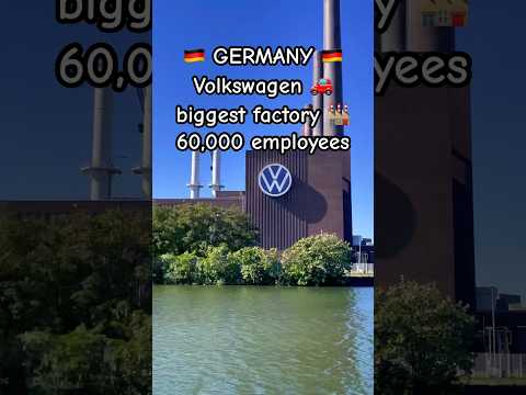 Volkswagen biggest Factory 🏭 Germany 🇩🇪 #shortvideo #volkswagen #wolfsburg  #automobile