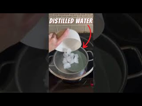 DIY Distilled Water At Home💧(The Cheapest Method) #shorts #distilledwater