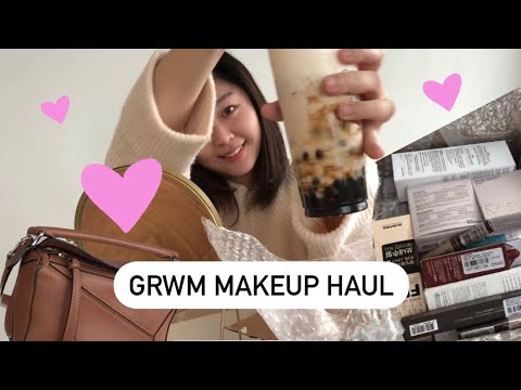 💄GRWM: makeup haul unboxing ✨ 10 mins morning makeup routine