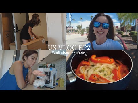 美國VLOG | 瘋狂購物與收包裹，搬來第一周如何安頓與採買? 美國Walmart、Ikea 與Amazon買了什麼?