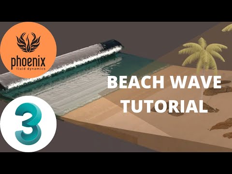 Beach Wave Tutorial using only Plain Force in Phoenix FD for 3ds Max