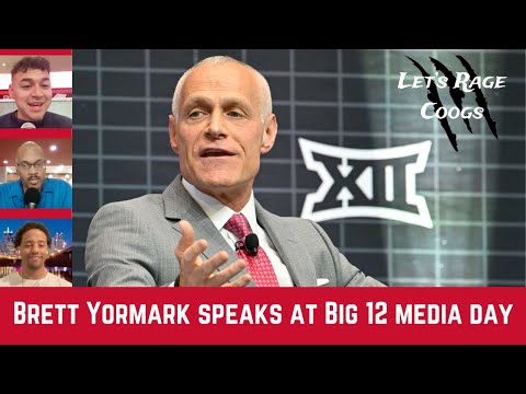 Let's Rage Coogs! Reacting to Brett Yormark at Big 12 media day, Houston Cougars AD update!