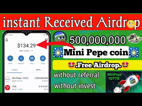 Claim Free Airdrop $132 instant Received Mini Pepe coin by Trust Wallet