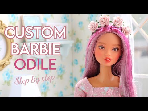 Ooak custom BARBIE ODILE Mermaid mold doll by Nerea Pozo  Custom repaint doll