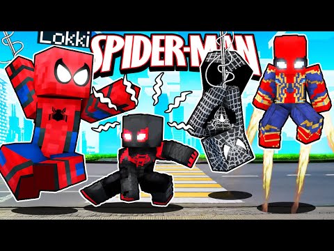 TUTTI I PERSONAGGI di SPIDERMAN su MINECRAFT ITA!!