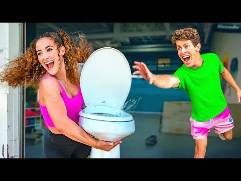 STEALING MY FRIENDS TOILETS!! ft. Ben Azelart