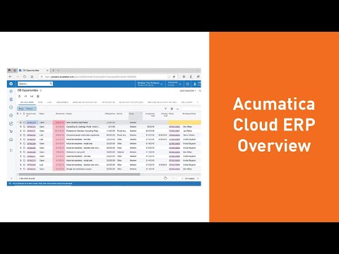 Acumatica Cloud ERP Overview - Demo