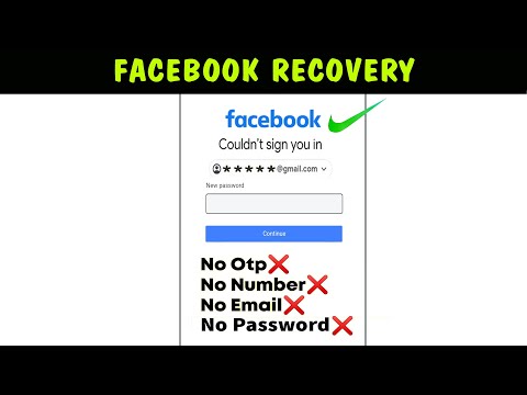 Recover facebook Account password without Recovery email and phone number 2024 || Facebook Recovery