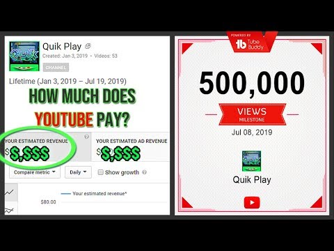 How Much Does YouTube Pay Us? 500K+ Views