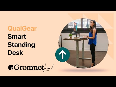 Change Positions While Working or Studying with Qual Gear Smart Standing Desk | Grommet Live