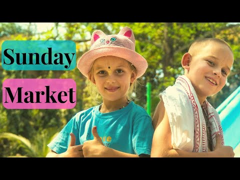 Sunday Food Market in Mayapur. Best Food in Mayapur