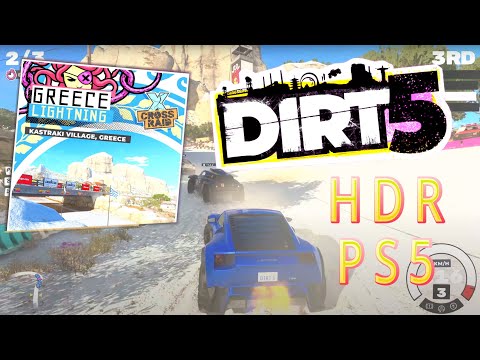 DIRT5 - PlayStation5 Gameplay | HDR | Kastraki Village, Greece